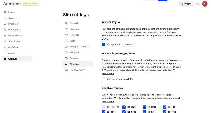 Fourthwall
			settings billing settings integration settings configuration settings e-commerce sidebar navigation sidebar ui page example