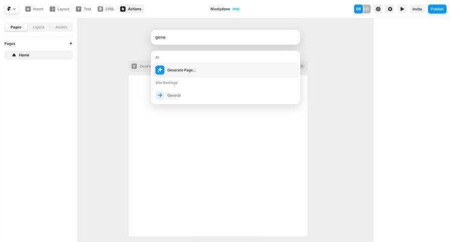 Framer
			 content management configuration sidebar navigation design ai assistance call intelligence sidebar menu assets ui page example