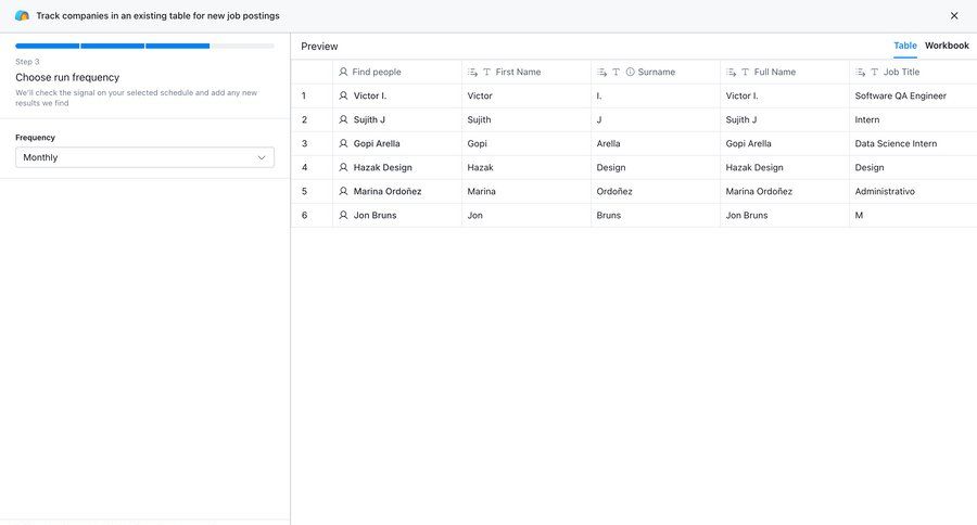 Clay
			 modal screen data management configuration automation progress indicator progress bar table ui page example