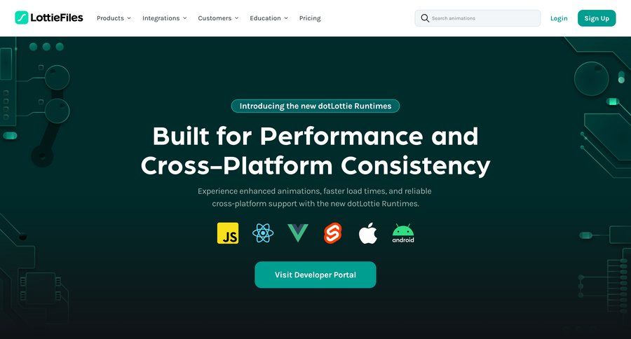 Lottie
			developers section doc case studies accordion ui page example