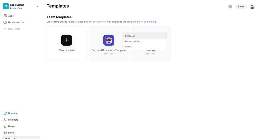 Glide
			 dashboard templates template library sidebar menu template creation card layout ui page example