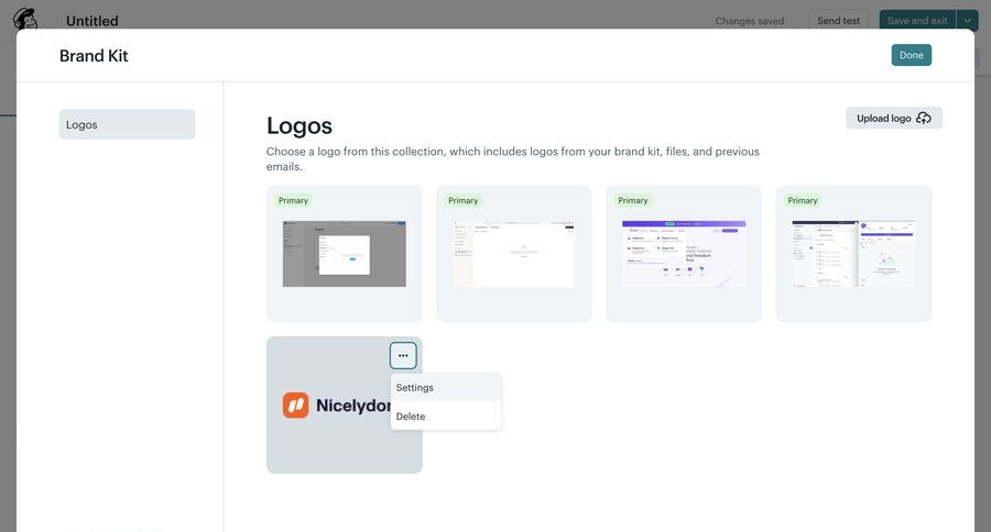 Mailchimp
			 file management ui page example
