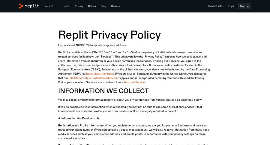 Replit
			 document list ui page example