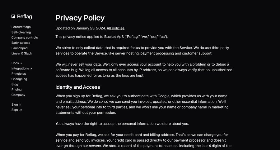 Reflag
				legal ui page example