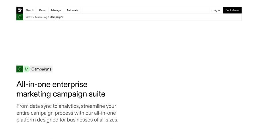 Bird
			 marketing automation b2b marketing ui page example