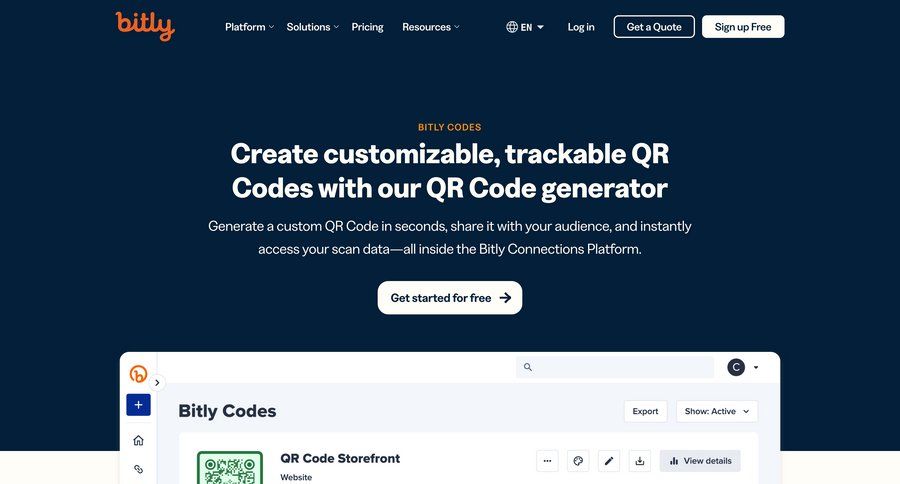 Bitly
			 free account chrome extension media gallery features media assets quick actions order tracking ui page example