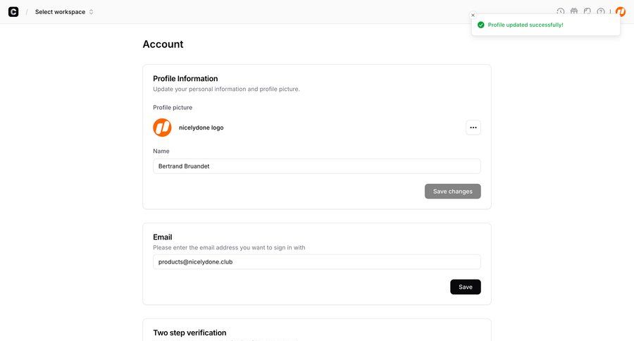 Chatbase
				profile ui page example