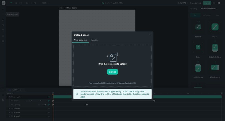 Lottie
			 grid editor file upload file management drag and drop dark theme upload image file upload modal drag & drop sidebar file uploader upload file upload media upload documents image gallery ui page example