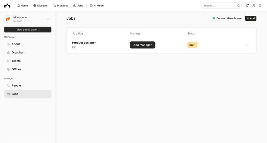 The org
			list team table company careers sidebar navigation grid menu table ui page example
