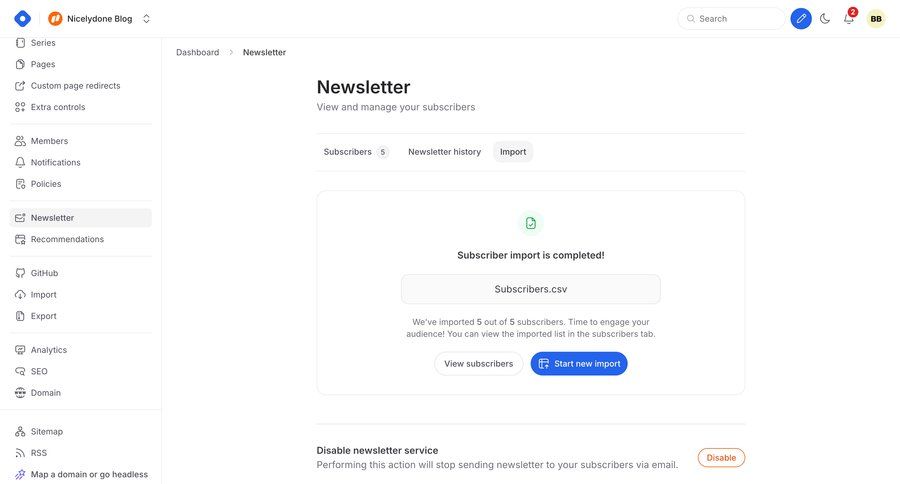 Hashnode
			 sidebar navigation progress indicator import data audience management dashboard notification wizard sidebar alert message system notification push notification notification center data import import file import tool import wizard map view version history version control confirmation message ui page example