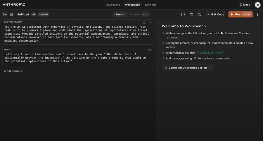 Anthropic
			 artificial intelligence conversational interface sidebar menu dashboard layouts version control code snippet ui page example