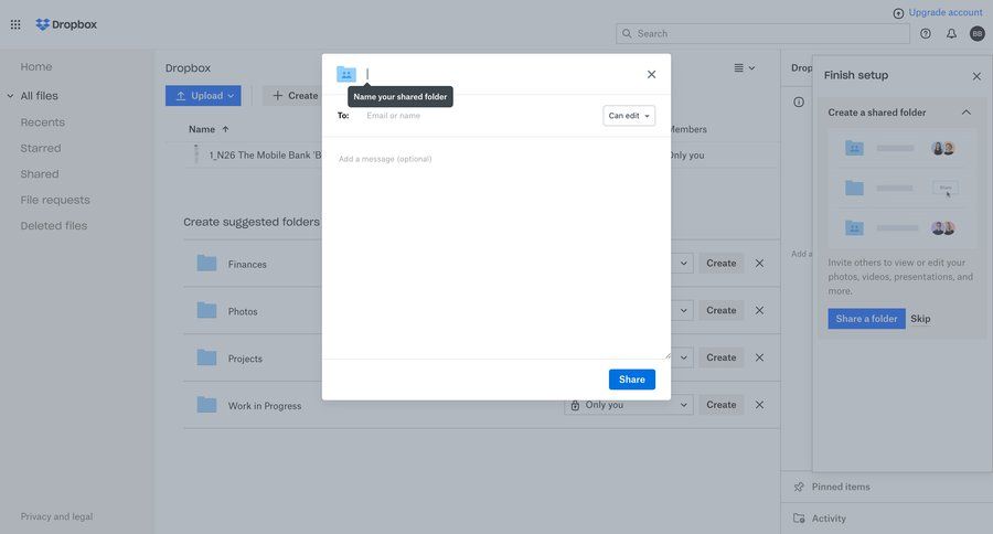 Dropbox
			              ux ui design