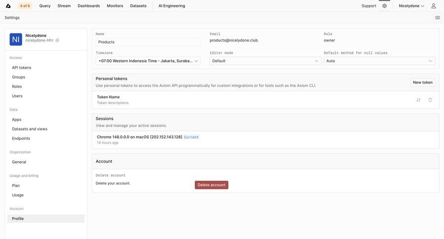 Axiom
				profile ui page example