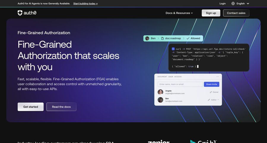 Okta
				product page ui page example