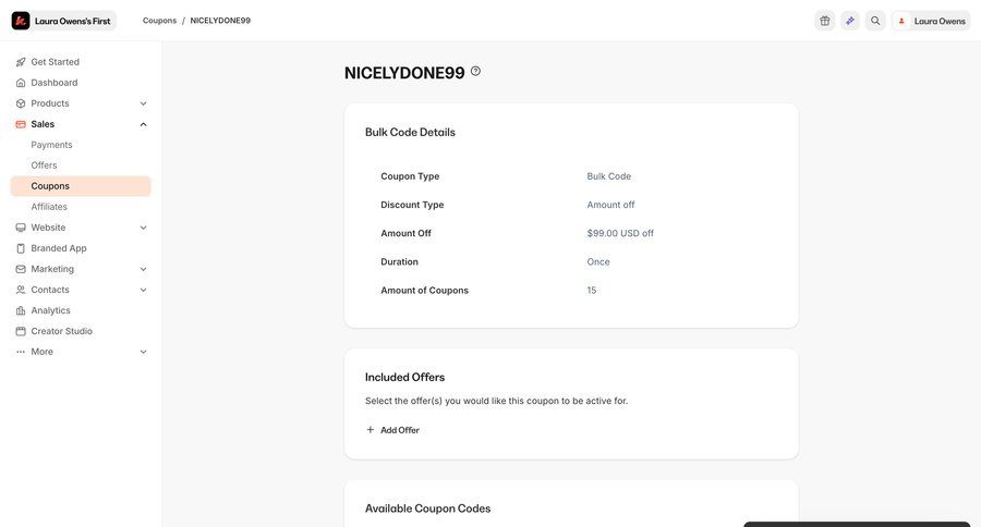 Kajabi
			 e-commerce sidebar navigation bulk import bulk delete bulk edit bulk archive sidebar ui page example