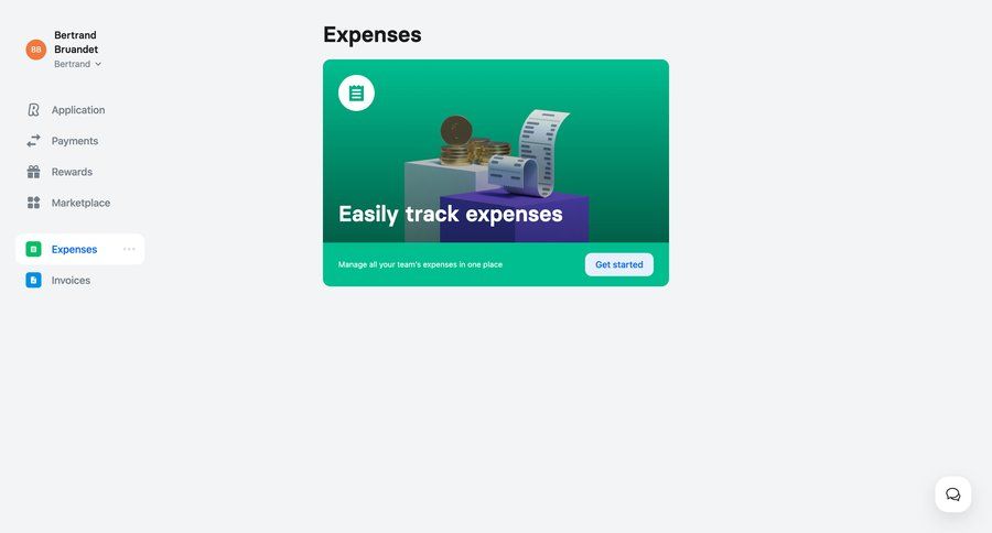 Revolut
			 dashboard sidebar navigation onboarding finance expense management call to action sidebar ui page example