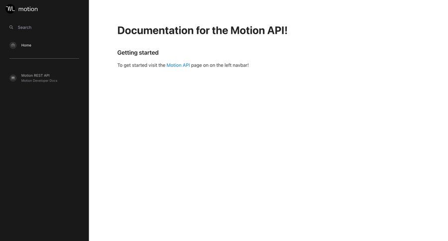 Motion
			 doc documentation docs ui page example