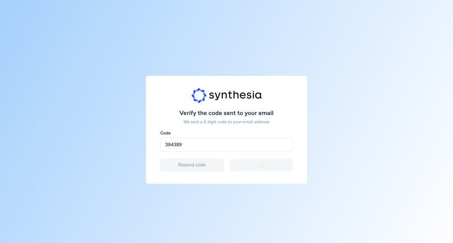 Synthesia
				confirmation page example