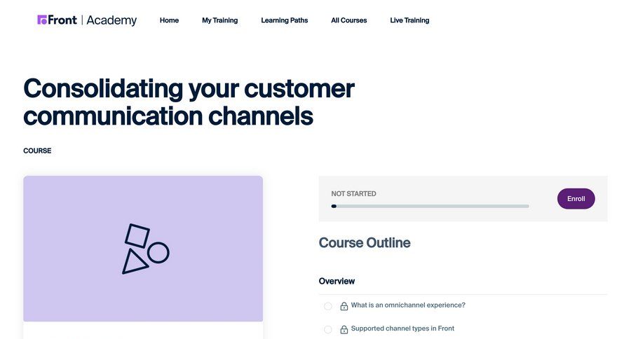 Front
			 task communication guide trainings duplicate ui page example