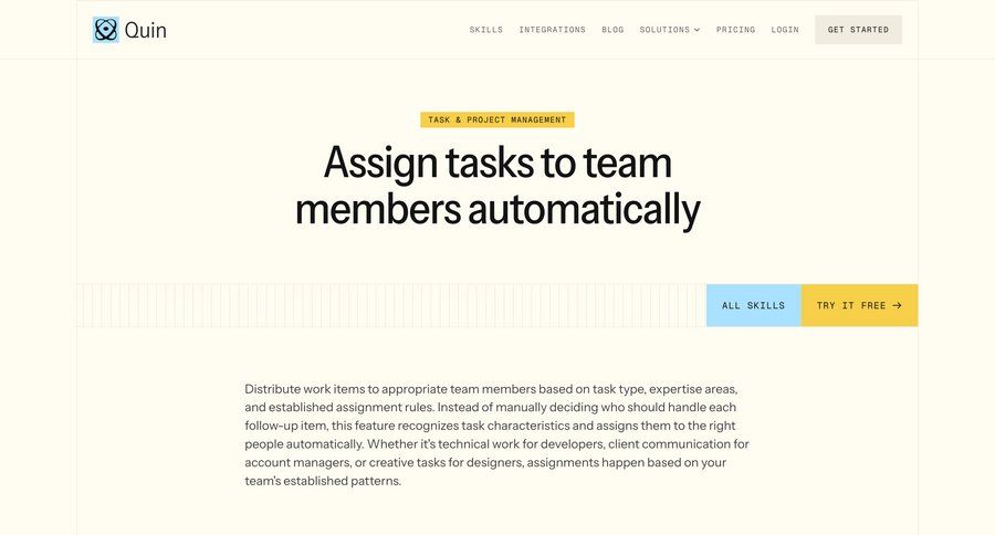Quin
				team settings ui page example