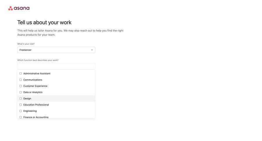 Asana
				form page example
