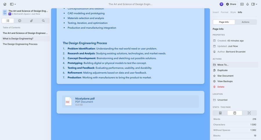 Craft
				detail page ui page example