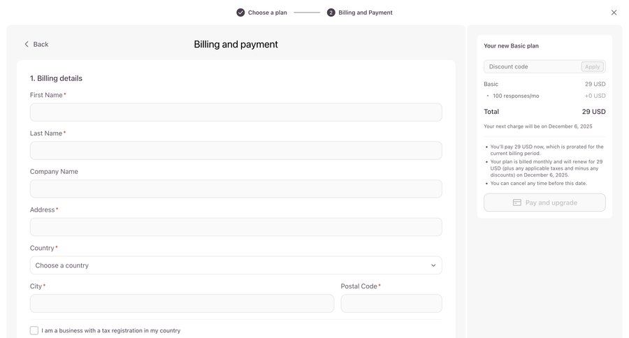 Typeform
				onboarding ui page example