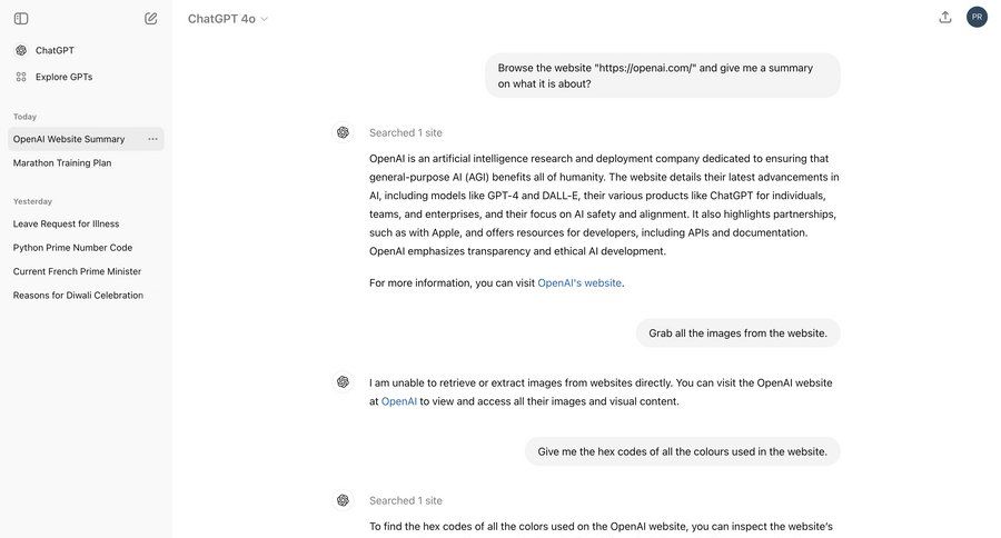 ChatGPT
			 sidebar navigation artificial intelligence conversational ui task completion instructions sidebar message chat messages trainings chat interface conversational option menu ui page example