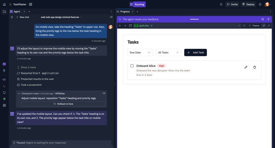 Replit
			list comments & reactions sidebar lists ui page example