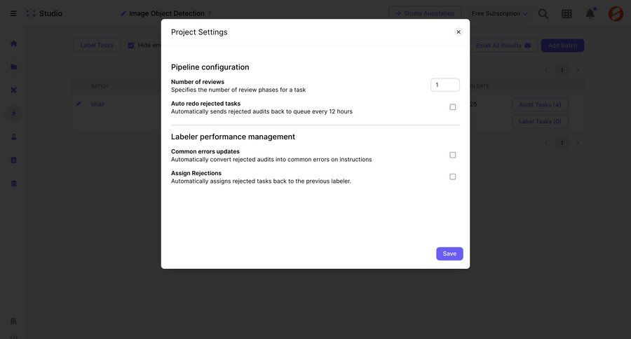 Scale
			 settings project management artificial intelligence automation configuration screen ui page example