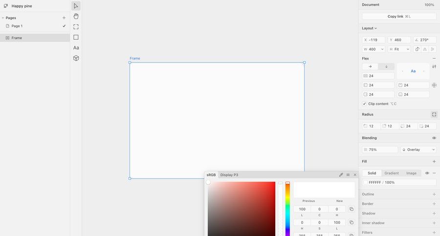 Paper
				settings ui page example
