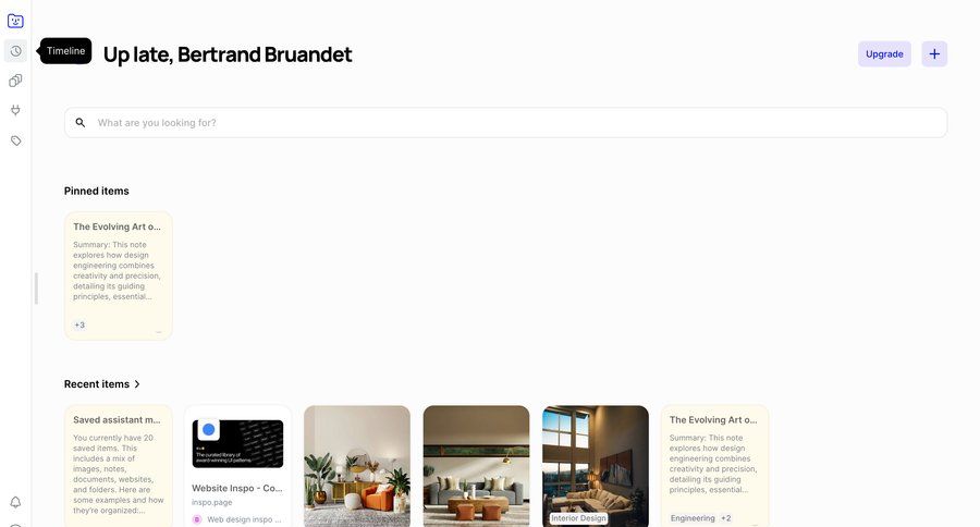 Fabric
				home ui page example