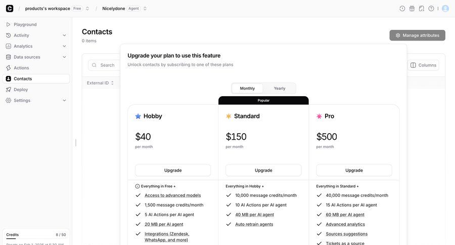 Chatbase
				contact ui page example