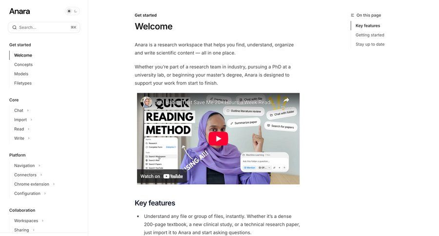 Anara
				onboarding ui page example