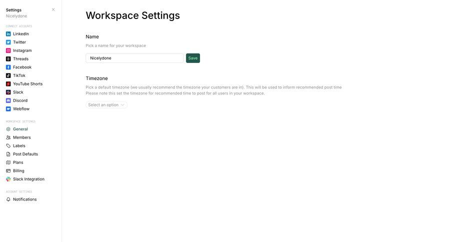 Assembly
			 configuration settings sidebar navigation onboarding form account setup workspace settings account settings full-screen layout sidebar parameters timezone selector option menu ui page example