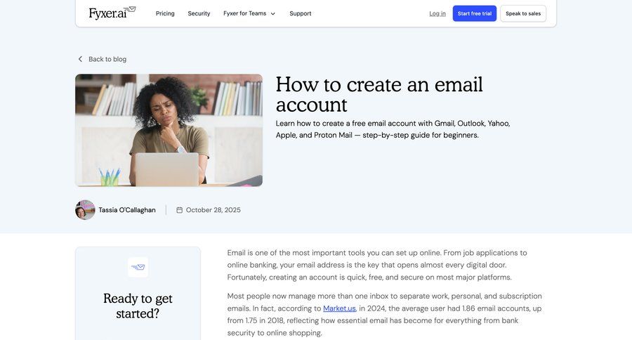 Fyxer
				article ui page example
