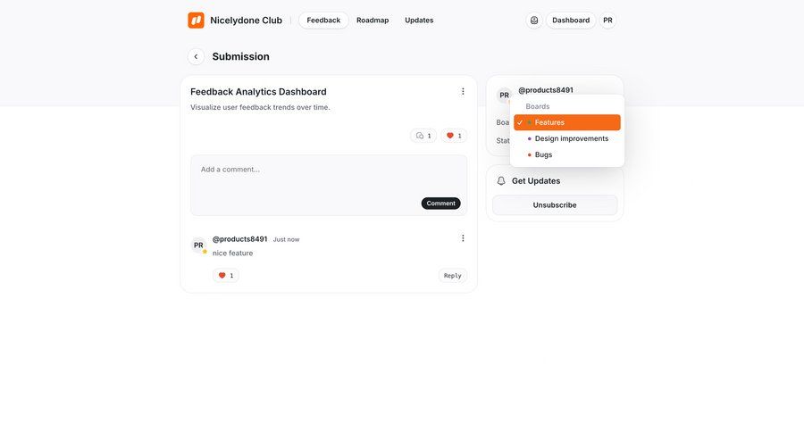 UserJot
			 notification management menu ui page example