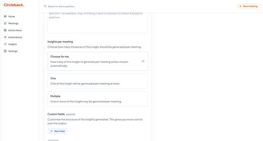 Circleback
			settings create form item settings configuration settings ui page example