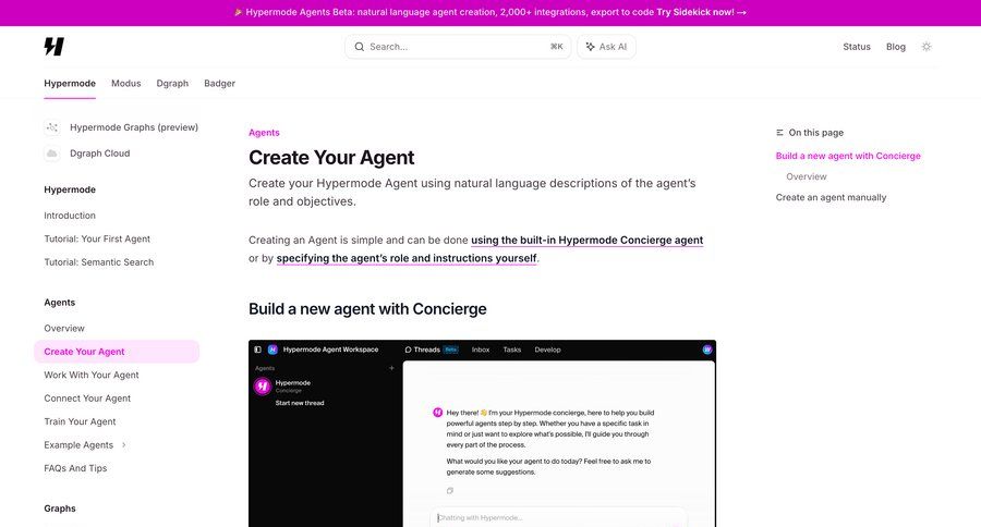 Hypermode
				create ui page example