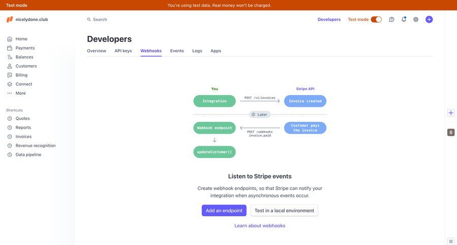 Stripe
			 configuration settings sidebar navigation fintech integration management content blocks sidebar integration shortcuts connect service api integration webhook management ui page example