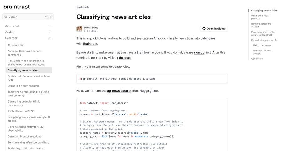 Braintrust
			 user role world map doc documentation docs quick actions prompt completion ui page example