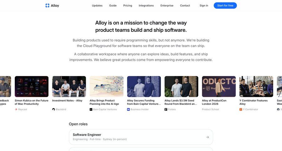 Alloy
				careers ui page example