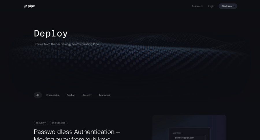 Pipe
			 deploy ui page example