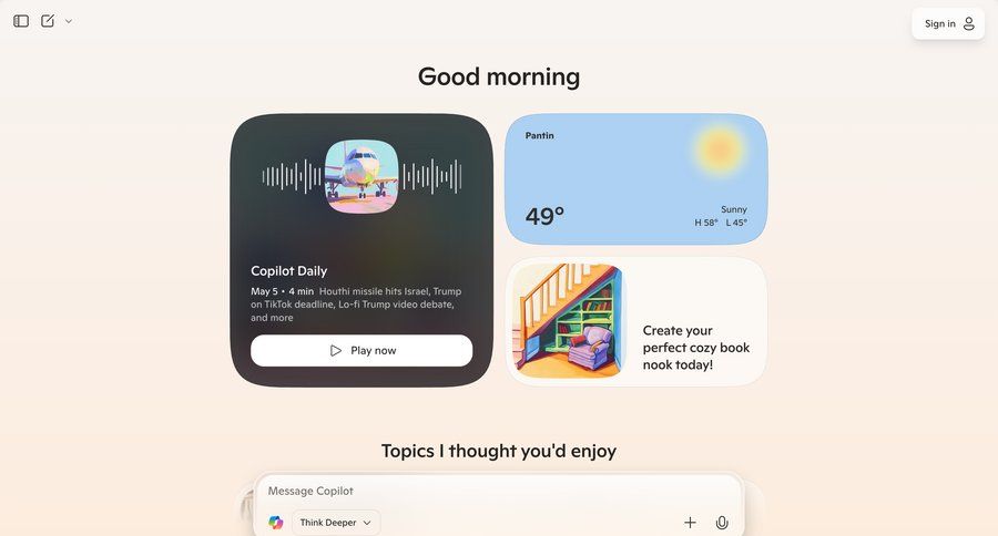 Copilot
			notification home activity feed dashboard onboarding rounded corners sign in chat ui page example