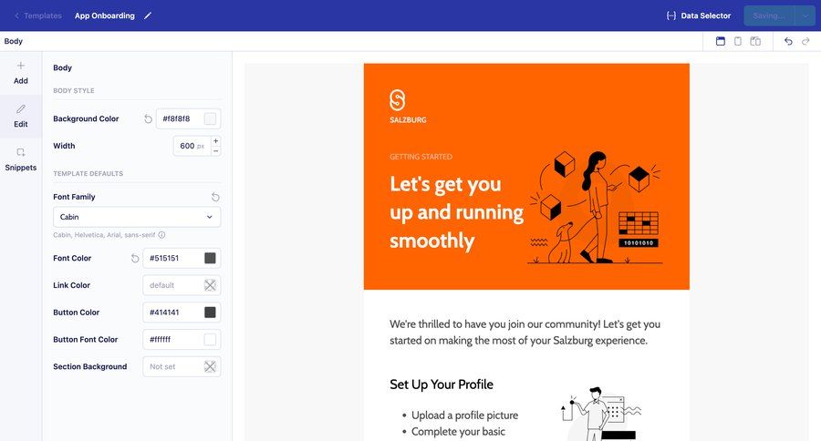 Vero
			 sidebar navigation onboarding form editor design customize style customization color selection template customization video editor sidebar desktop modern ui page example