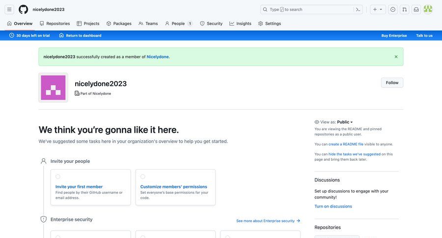Github
			 onboarding security dashboard automation alert collaboration user permissions permission management setup user invitation security configuration enterprise settings enterprise security ui page example