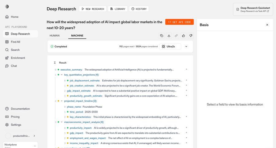 Parallel
			 sidebar navigation artificial intelligence progress indicator data analysis data display content hierarchy sidebar research data visualization accordion search results ui page example