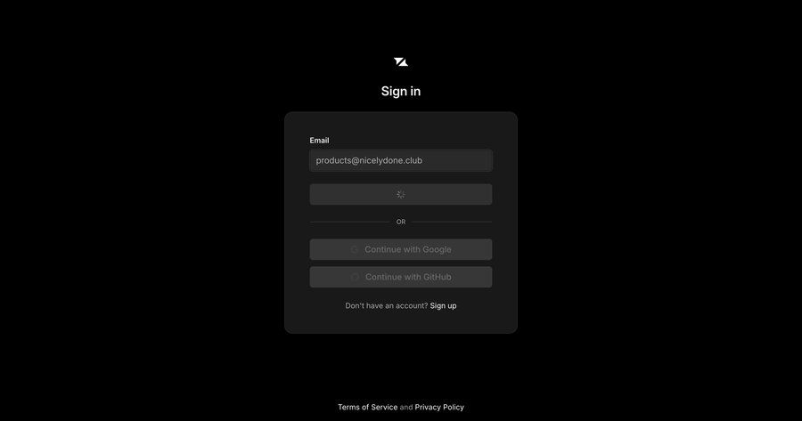 Liveblocks
			 account management onboarding form user authentication authentication minimalist design rounded corners call to action sign in spinner modern ui page example