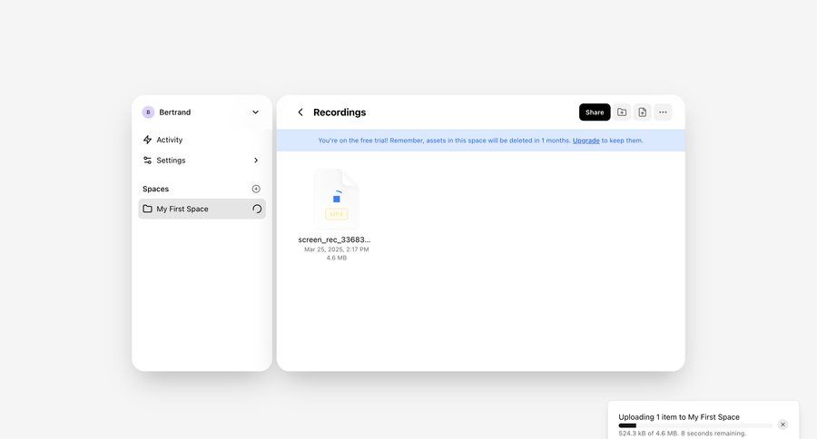 Shuttle
			 sidebar navigation progress indicator file upload file management upload image file list screen document list call recording sidebar lists recent activity social feed newsfeed activity stream file uploader upload file upload media upload documents progress loading media assets progress bar file picker toast notification avatar upload ui page example