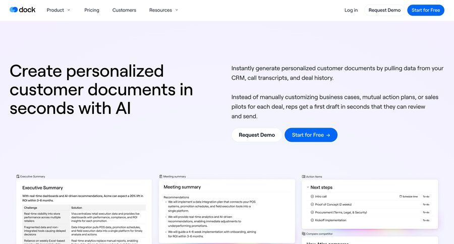 Dock
			 crm integration ui page example